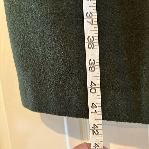 Jessica London Classic Wool Kelly Green Hooded Toggle Overcoat 16 - Picture 9 of 13